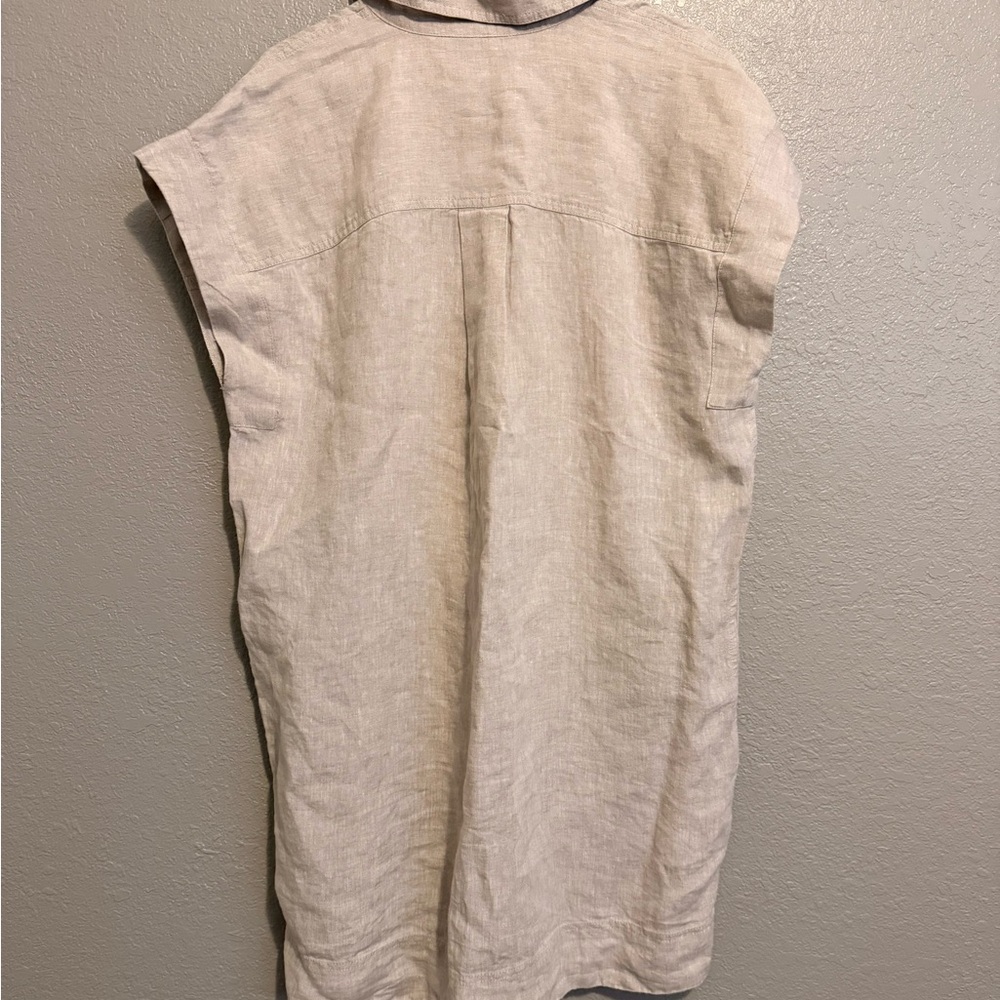 Madewell Cream Linen Dress